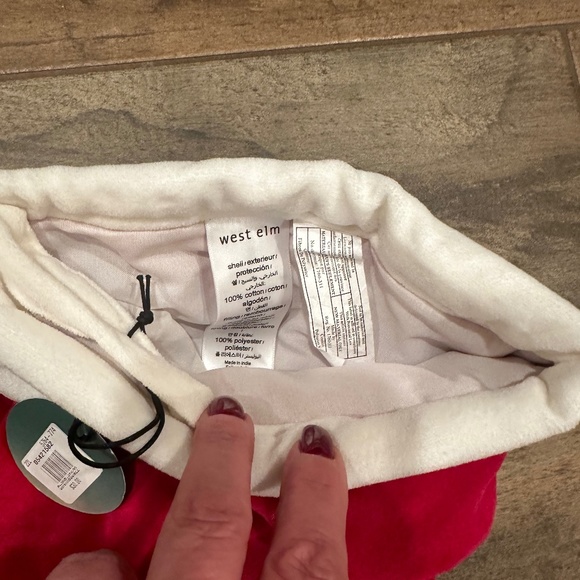 Red Velvet Stocking - Large  NWT/West Elm - Picture 6 of 6